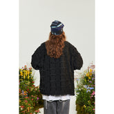 Unisex Jacket Loose Lapels Black Coat
